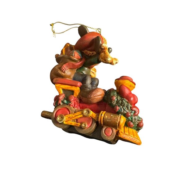 Snowman & Mickey Mouse Holiday Ornaments Set Of 2 Resin Christmas Figurines - Picture 11 of 13